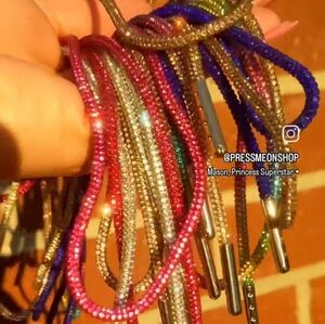 Rhinestone hoodie drawstring